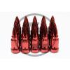 Z RACING BULLET RED STEEL LUG NUTS 12X1.5MM EXTENDED KEY TUNER CLOSED