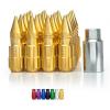 GOLD Tuner Extended Anti-Theft Wheel Security Locking Lug Nuts M12x1.25 20pcs