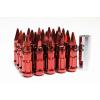 Z RACING RED SPIKE LUG NUTS 20 PCS 12X1.25MM STEEL EXTENDED TUNER KEY #1 small image