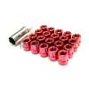 Z RACING TUNER SPLINE STEEL MAGENTA RED 20 PCS 12X1.25MM OPEN ENDED LUG NUTS SET #1 small image