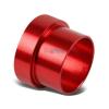 RED 10-AN AN10 TUBE SLEEVE FLARE FITTING ADAPTER FOR ALUMINUM/STEEL HARD LINE