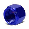 BLUE 16-AN TUBE SLEEVE NUT FLARE FITTING ADAPTER FOR ALUMINUM/STEEL HARD LINE