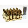 Z RACING BULLET GOLD STEEL LUG NUTS 12X1.5MM EXTENDED KEY TUNER CLOSED #1 small image