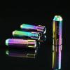NRG ALUMINUM OPEN END EXTENDED TUNER LUG NUTS 6 PT LOCK M12x1.5 NEO CHROME 4 PC