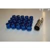 NNR LUG NUTS OPEN SPLINE 12x1.5 SHORT LOCK 20PC FOR HONDA &amp; ACURA BLUE #1 small image