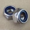 2Pcs M8 x 1.25 Metric Left Hand Thread Stainless Steel Nylon Lock Hex Nut #1 small image