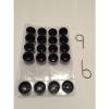 OEM Lug Nut Cover Caps Black Kit Set of 16 plus 4 for wheel lock #1 small image