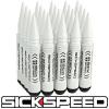 SICKSPEED 20 PC WHITE 5 1/2&#034; LONG SPIKED STEEL EXTENDED LOCKING LUG NUTS 14X2 #1 small image