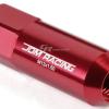 FOR CAMRY/CELICA/COROLLA 20X EXTENDED ACORN TUNER WHEEL LUG NUTS+LOCK+KEY RED #2 small image