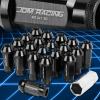 20pcs M12x1.5 Anodized 50mm Tuner Wheel Rim Acorn Lug Nuts Camry/Celica Black #1 small image