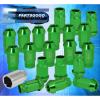 FOR TOYOTA M12X1.5MM LOCKING LUG NUTS THREAD WHEELS RIMS ALUMINUM EXTENDED GREEN #1 small image
