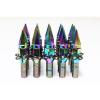 Z RACING 28mm Neo Chrome SPIKE LUG BOLTS 12X1.5MM FOR BMW 5 SERIES Cone Seat