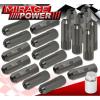 FOR MITSUBISHI M12x1.5 LOCK LUG NUTS WHEELS EXTENDED ALUMINUM 20 PIECES SET GREY #1 small image