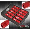 FOR HONDA M12x1.5MM LOCKING LUG NUTS TRACK EXTENDED OPEN 20 PIECES KEY UNIT RED