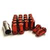 NNR CLOSED ENDED HEPTAGON LUG NUT LOCK SET RED 12X1.5MM 20 PIECES #1 small image