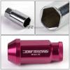 FOR DTS/STS/DEVILLE/CTS 20X ACORN TUNER ALUMINUM WHEEL LUG NUTS+LOCK+KEY PINK