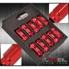 UNIVERSAL 12X1.5 LOCKING LUG NUTS 20PC JDM EXTENDED ALUMINUM ANODIZED SET RED