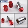 JDM 12X1.5MM 20 Pieces Aluminum Closed Ended Lug Nuts with Locking Key Red #3 small image
