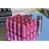 SYNERGY 12X1.5 20PC OPEN END STEEL EXTENDED LUG NUTS PINK LOCK+KEY #2 small image