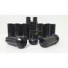 24 BLACK TRUCK LOCKING LUG NUTS 14X1.5  GMC SILVERADO HUMMER + 2 SECURITY KEYS #3 small image