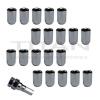 20 Piece Chrome Tuner Lugs Nuts | 12x1.25 Hex Lugs | Key Included #1 small image