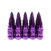Z Racing Purple Bullet 57mm 12X1.5 Steel Lug Nuts Key Tuner Close Extended #1 small image