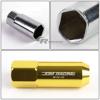 FOR CAMRY/CELICA/COROLLA 20X EXTENDED ACORN TUNER WHEEL LUG NUTS+LOCK+KEY GOLD #5 small image