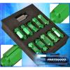 FOR MAZDA 12X1.5 LOCKING LUG NUTS OPEN END EXTEND ALUMINUM 20 PIECE SET GREEN
