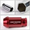 20X 50MM RIM ANODIZED WHEEL LUG NUT+ADAPTER KEY FOR IS250 IS350 GS460 RED #5 small image
