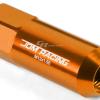 FOR DTS/STS/DEVILLE/CTS 20X EXTENDED ACORN TUNER WHEEL LUG NUTS+LOCK+KEY ORANGE