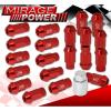 For Hyundai 12Mmx1.5 Locking Lug Nuts Open End Extend Aluminum 20 Piece Set Red #1 small image