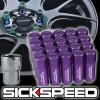 20 PURPLE CAPPED ALUMINUM EXTENDED 60MM LOCKING LUG NUTS WHEELS/RIMS 12X1.5 L07 #1 small image