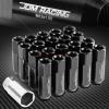 FOR IS260 IS360 GS460 20 PCS M12 X 1.5 ALUMINUM 60MM LUG NUT+ADAPTER KEY BLACK #1 small image