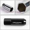 FOR IS260 IS360 GS460 20 PCS M12 X 1.5 ALUMINUM 60MM LUG NUT+ADAPTER KEY BLACK #5 small image