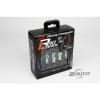 Kics R40 ICONIX 44mm 12x1.5 Rim Wheel Lug Nut w/ Cap &amp; Lock Key Kit Neo Chrome d