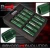 FOR CHRYSLER 12x1.5MM LOCK LUG NUTS OPEN END EXTEND ALUMINUM 20 PIECE SET GREEN #2 small image