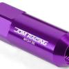 20pcs M12x1.5 Anodized 60mm Tuner Wheel Rim Locking Acorn Lug Nuts+Key Purple #2 small image