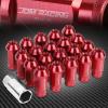FOR DTS STS DEVILLE CTS 20 PCS M12 X 1.5 ALUMINUM 50MM LUG NUT+ADAPTER KEY RED #1 small image