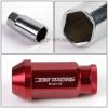 FOR DTS STS DEVILLE CTS 20 PCS M12 X 1.5 ALUMINUM 50MM LUG NUT+ADAPTER KEY RED #5 small image