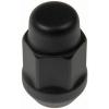 Dorman 711-335C Pack of 16 Matte Black Wheel Nuts and 4 Lock Nuts with Key