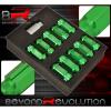 FOR NISSAN 12MMx1.25MM LOCKING LUG NUTS TRACK OPEN 20 PIECES UNIT GREEN