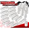 FOR CADILLAC M12x1.5MM LOCKING LUG NUTS 20PC EXTENDED ALUMINUM TUNER SET SILVER