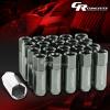 FOR DTS/STS/DEVILLE/CTS 20X EXTEND ACORN TUNER WHEEL LUG NUTS+LOCK+KEY GUNMATEL #1 small image