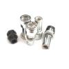 (4) 1/2 XL MAG WHEEL LOCKS WITH (1) PUZZLE KEY ANTI THEFT SECURITY LUG NUTS #1 small image