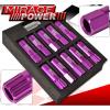 FOR GMC M12x1.5 LOCKING LUG NUTS OPEN END EXTEND ALUMINUM 20 PIECE SET PURPLE #2 small image