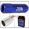 UNIVERSAL M12x1.5MM LOCKING LUG NUTS 20P JDM VIP EXTENDED ALUMINUM ANODIZED BLUE #3 small image