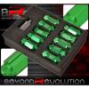 For Kia 12Mmx1.5 Locking Lug Nuts 20Pc Jdm Vip Extended Aluminum Anodized Green
