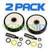 2 PACK - NEW AH1570070 DRYER SUPPORT ROLLER WHEEL KIT FOR MAYTAG AMANA WHIRLPOOL