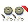 W10116741 - (2PACK) 2 NEW DRYER DRUM SUPPORT ROLLER KIT WITH SHAFTS #1 small image