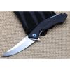 couteau schwarz g10 griff sharp plain edge flipper bearing jagdmesser knife